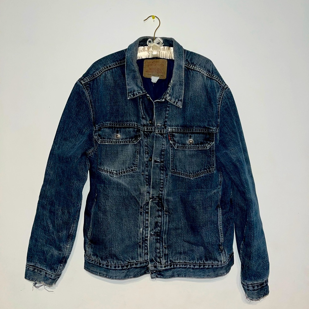 VINTAGE LEVI’S DENIM LINED TRUCKER JACKET 70528-0359 SIZE XXL CLASSIC